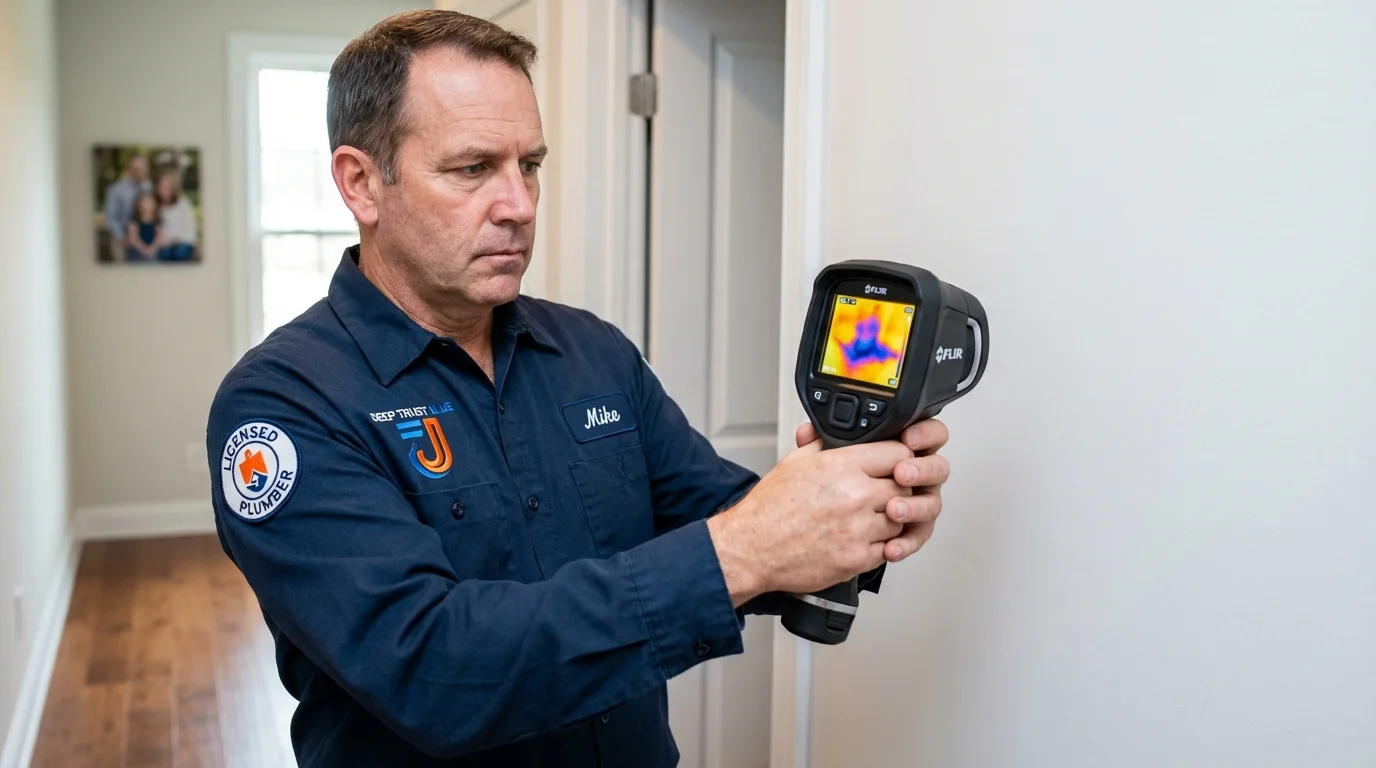 Thermal imaging leak detection by Johns Plumbing LLC in Cannon Falls